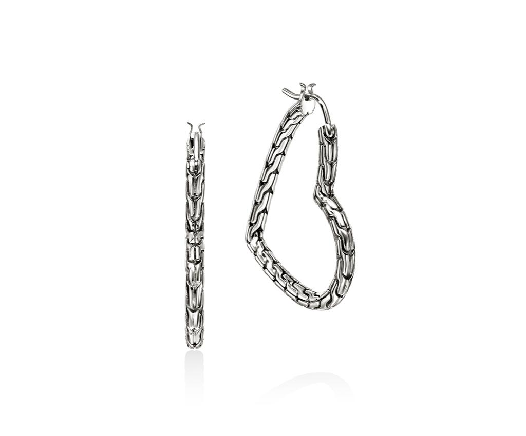 JH Essential Heart Silver Earrings
